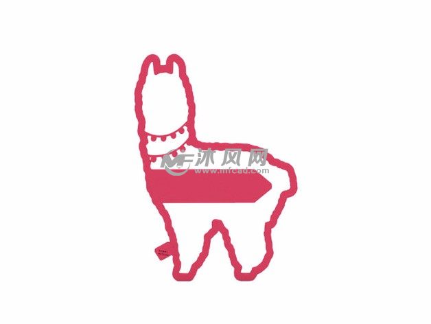 小山羊书签效果图