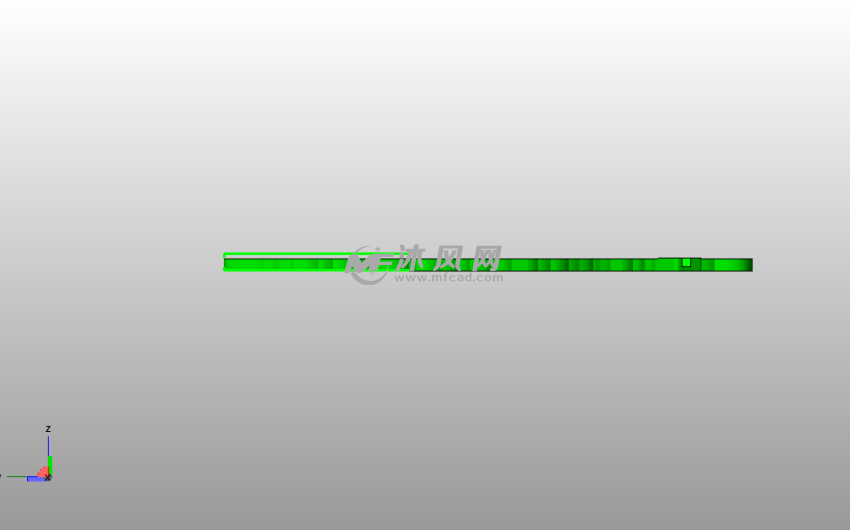 小山羊书签侧视图