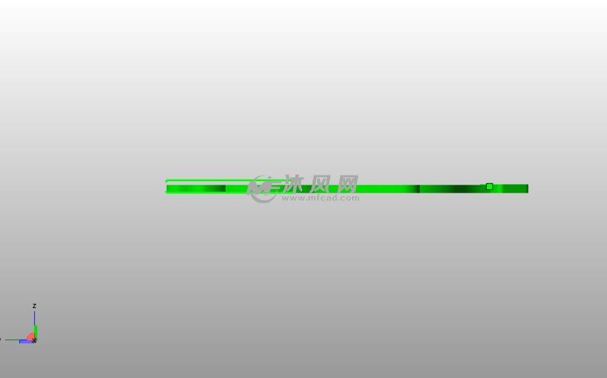 小熊书签侧视图