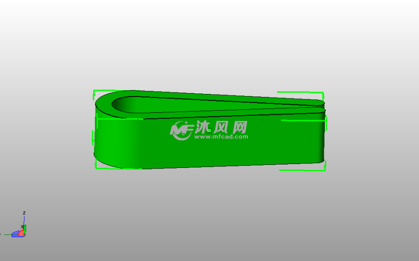 小纸夹子侧视图