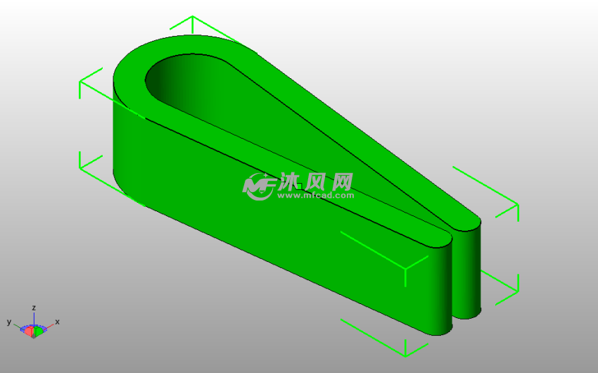 小纸夹子斜视图