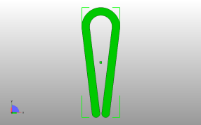 小纸夹子俯视图