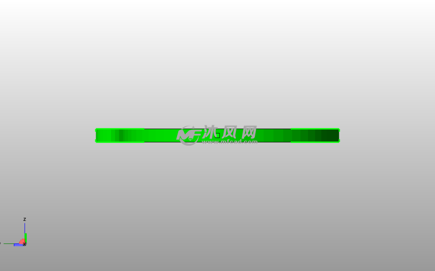 旋转陀螺项链侧视图