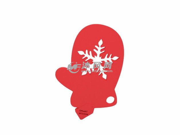 雪花雪糕钥匙链效果图