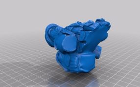 战士半身像-上半身