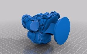 战士半身像-上半身加底座