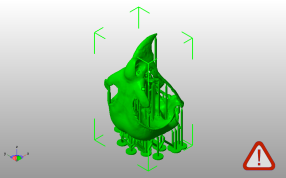鹰头骨模型斜视图