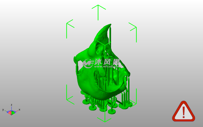 鹰头骨模型斜视图