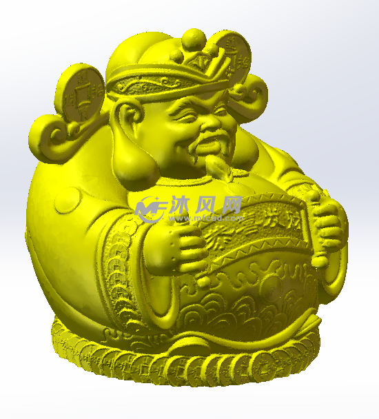 财神侧面效果图2