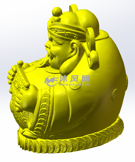 财神侧面效果图