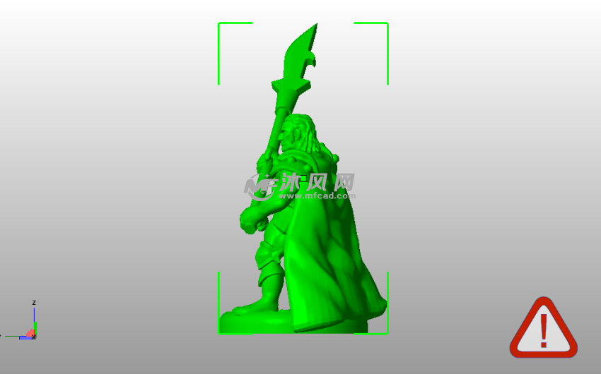 野蛮人王侧视图