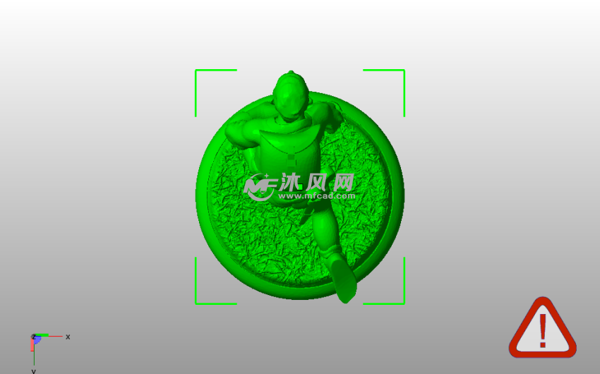 侦察兵模型俯视图