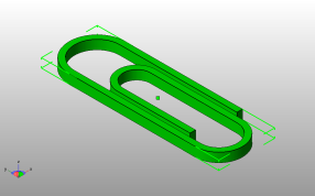 纸张曲别针斜视图