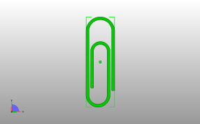 纸张曲别针俯视图