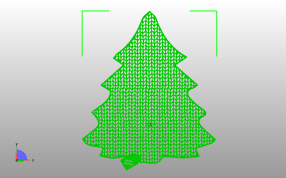 装饰墙面2D松树俯视图