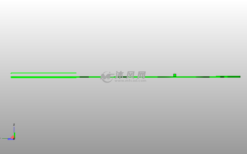 装饰墙面2D松树侧视图
