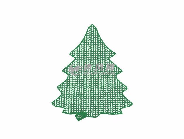 装饰墙面2D松树效果图