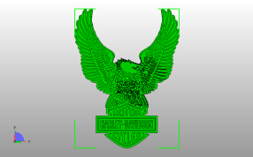 2D鹰模型俯视图