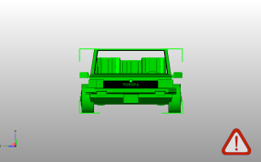  80年代小汽车主视图