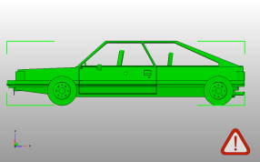  80年代小汽车侧视图