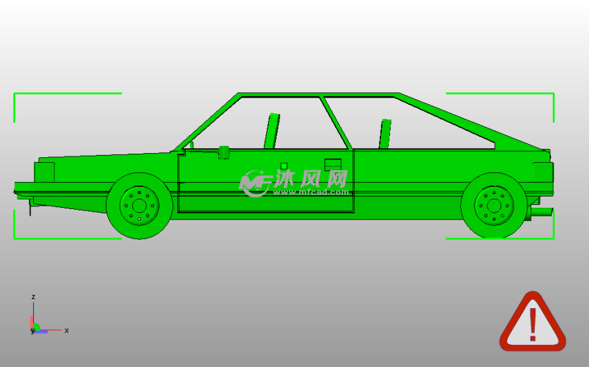  80年代小汽车侧视图