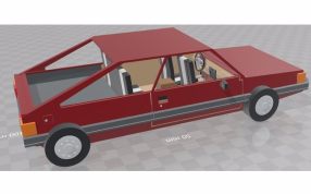  80年代小汽车效果图