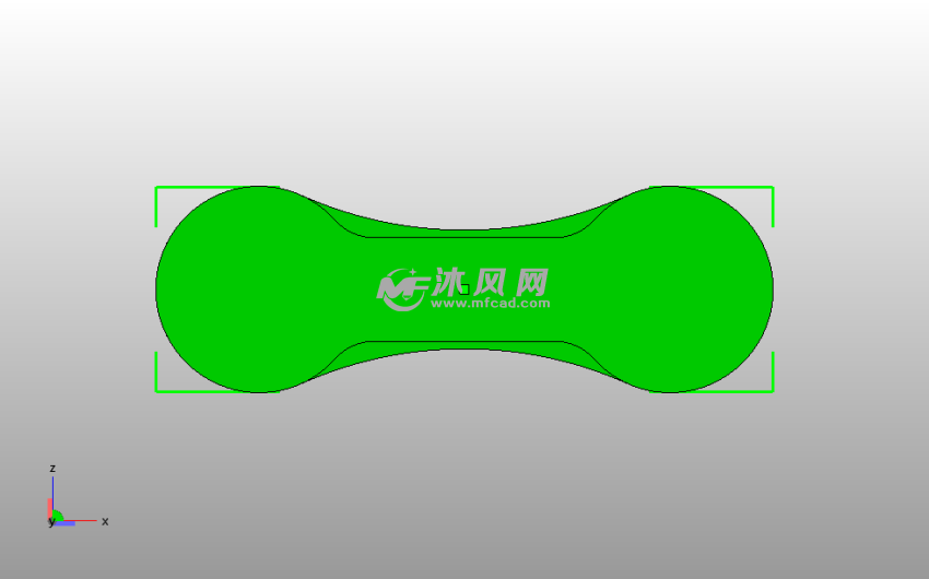 SLS粉末测试件主视图