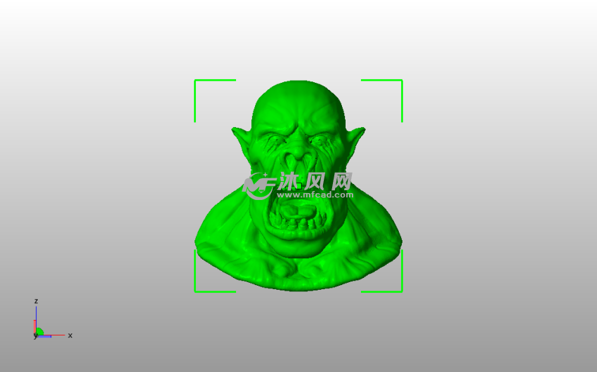 奥克斯半身像主视图