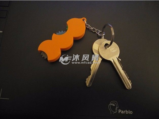 齿轮钥匙链实物图挂钥匙