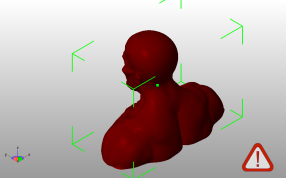 恶魔小丑半身像斜视图