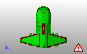 古代宇宙飞船俯视图