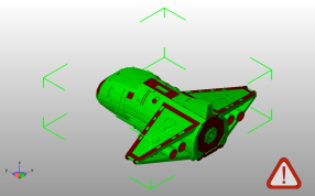 古代宇宙飞船斜视图