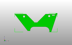 鼓风机层风扇支架主视图