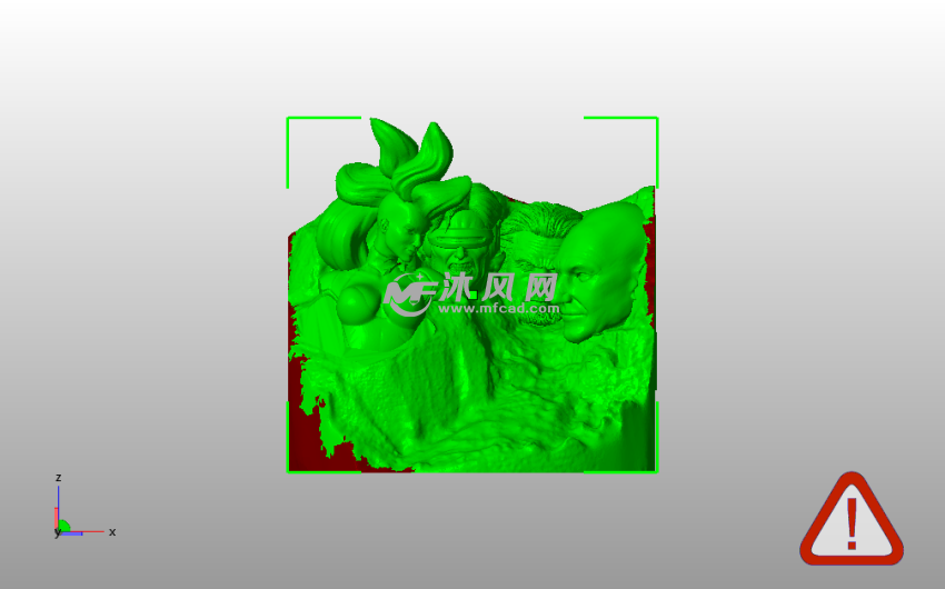 拉什莫尔山雕像主视图