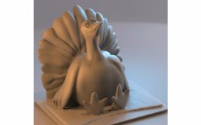 胖火鸡模型效果图