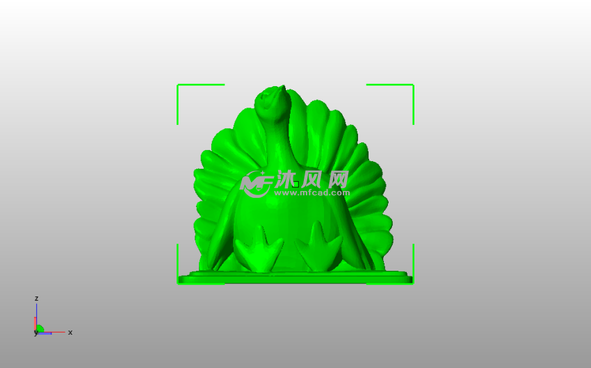 胖火鸡模型主视图