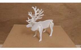 拼接小鹿模型实物图