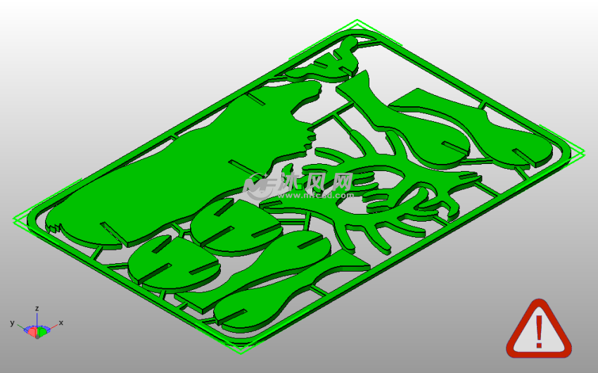 拼接小鹿模型斜视图