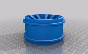 散开叶片汽车轮辋主视图