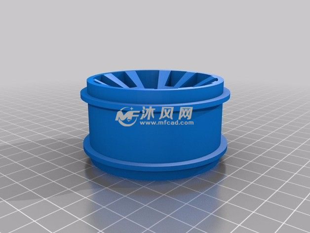 散开叶片汽车轮辋主视图