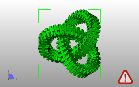 三叶管结主视图