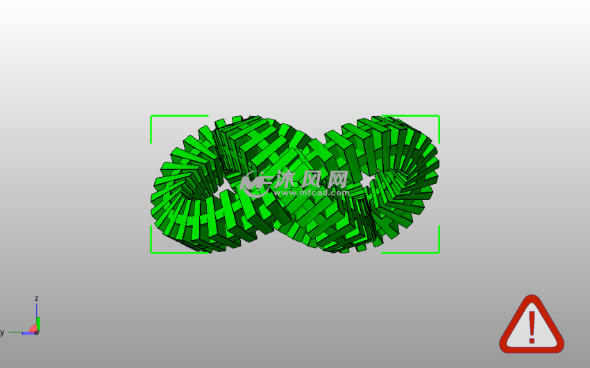 三叶管结侧视图