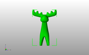 圣诞节装饰小鹿主视图