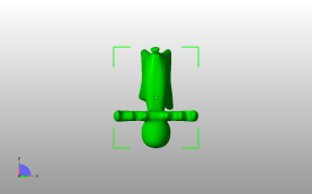 圣诞节装饰小鹿俯视图