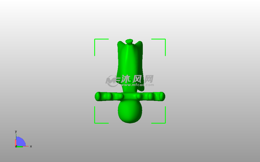 圣诞节装饰小鹿俯视图