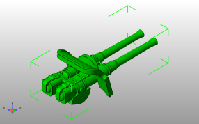  诗史级坦克加农炮斜视图