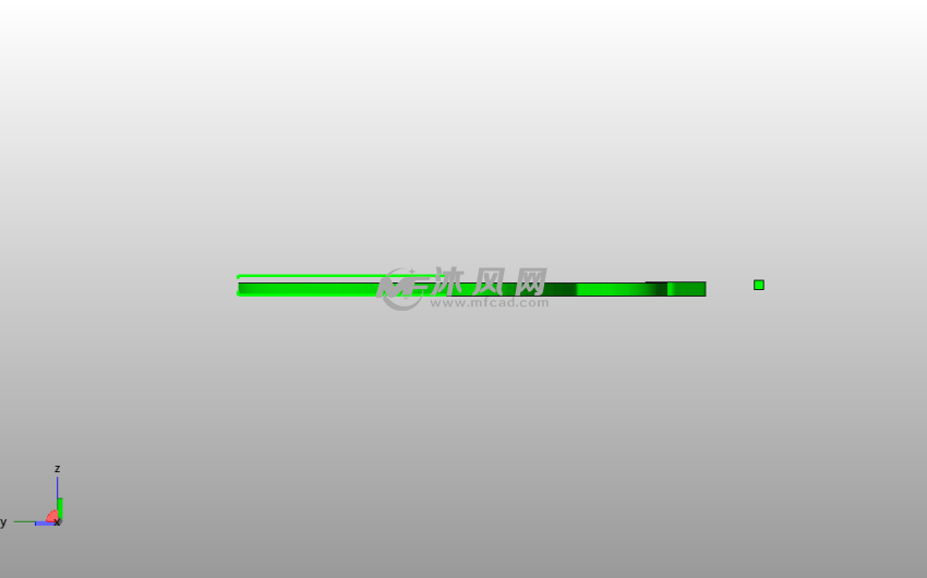 手闷子书签侧视图