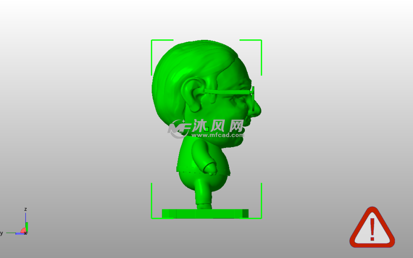 斯坦·李雕像侧视图