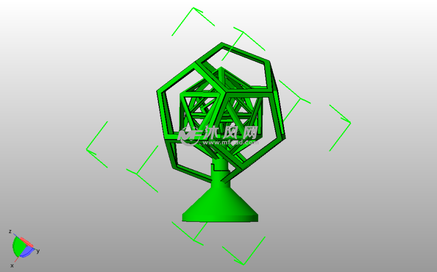 五边形陀螺主视图