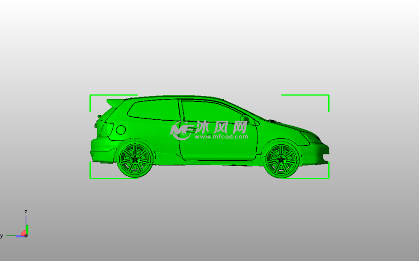 现代思域Type-R侧视图